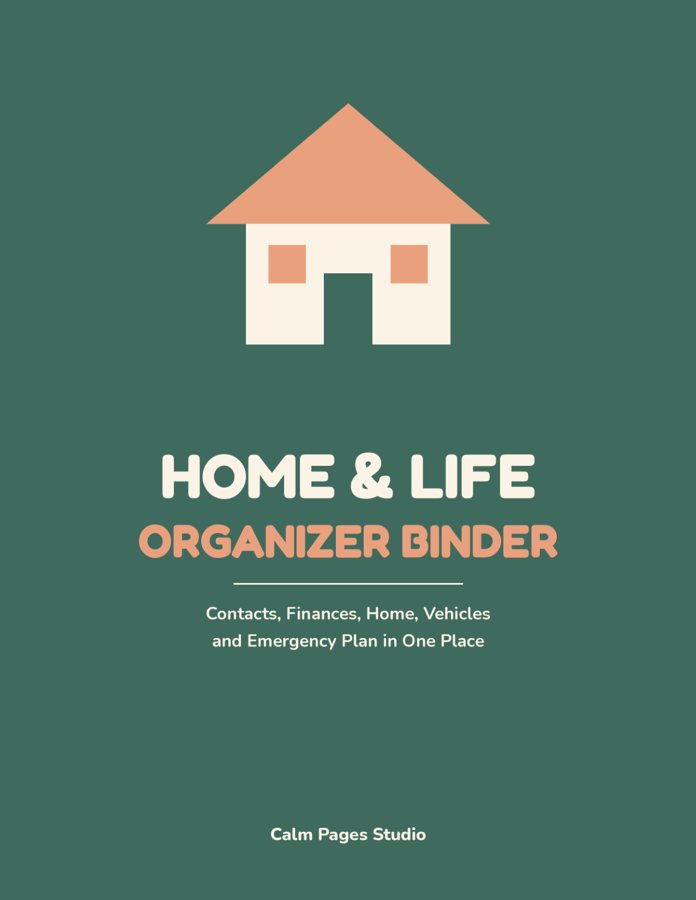 Cover of Home & Life Organizer Binder