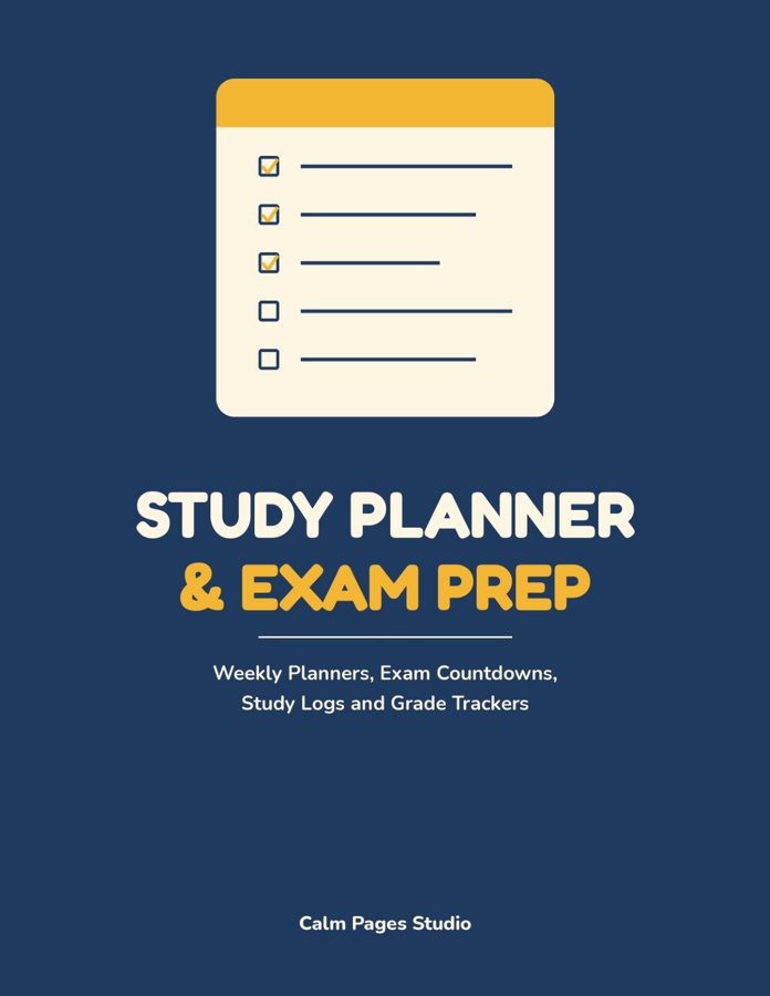 Cover of Study Planner & Exam Prep Journal