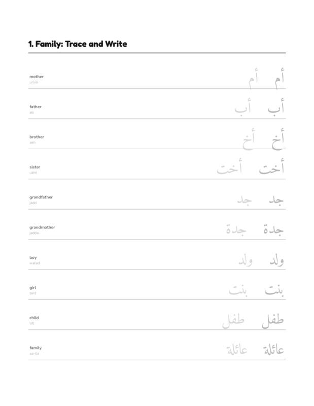 Inside Arabic Words for Beginners, page preview 3