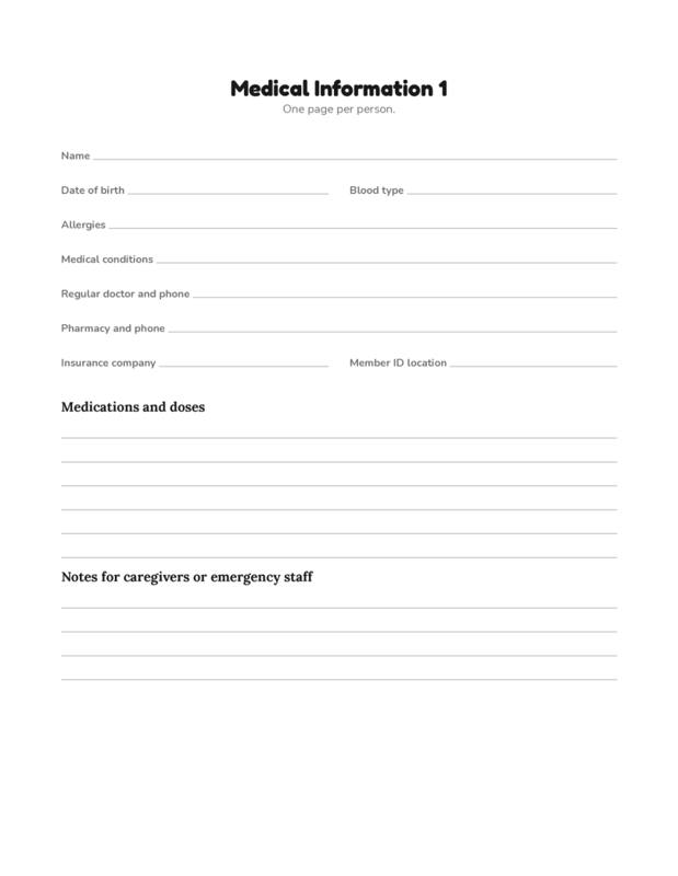 Inside Home & Life Organizer Binder, page preview 3