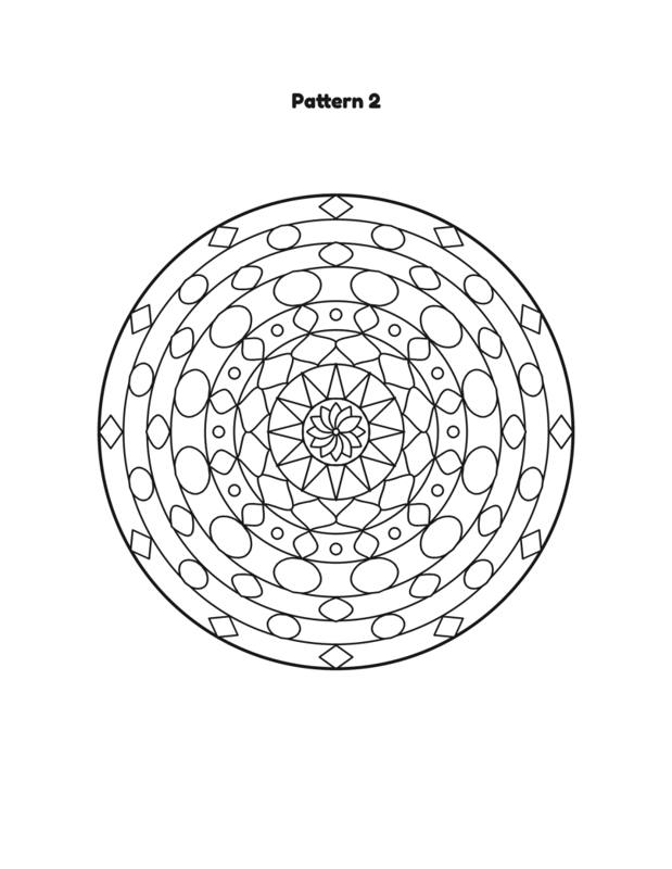 Inside Islamic Geometric Patterns Coloring Book, page preview 3
