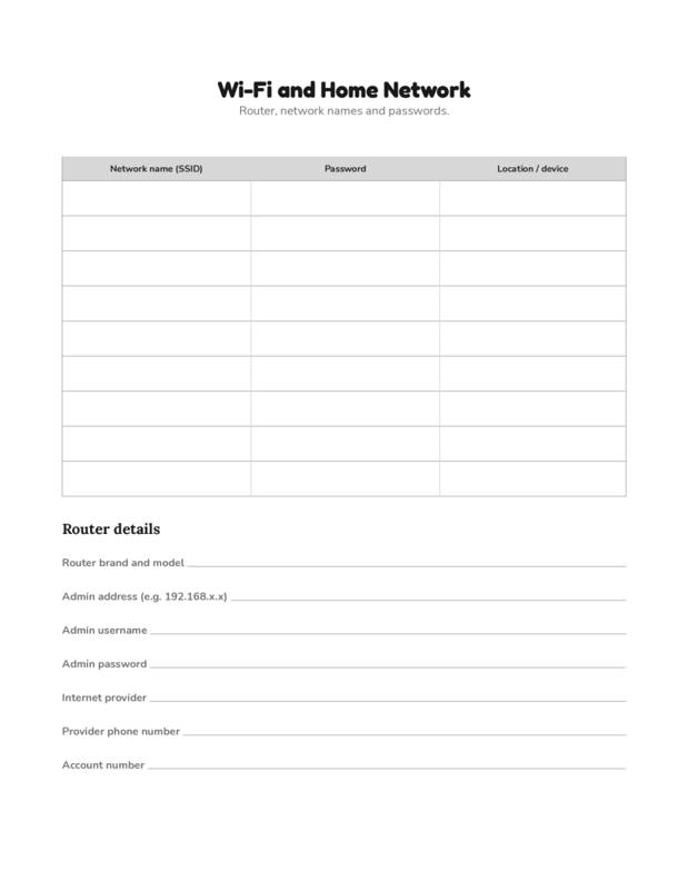 Inside Password & Internet Log, page preview 2