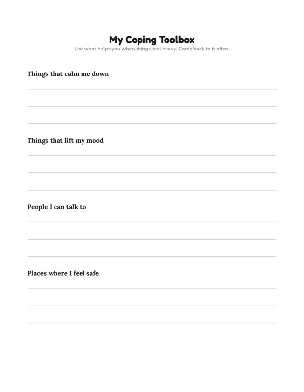 Inside Sleep & Mood Tracker Journal, page preview 2